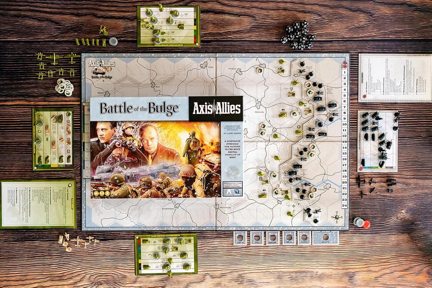 imageRenegade Games Axis ampamp Allies Battle of The Bulge WWII Strategy Board Game Germany Or USA ampamp UK Miniatures War Game Ages 14 2 Players 4hrs