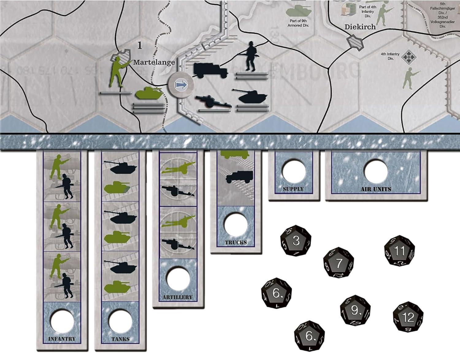 imageRenegade Games Axis ampamp Allies Battle of The Bulge WWII Strategy Board Game Germany Or USA ampamp UK Miniatures War Game Ages 14 2 Players 4hrs