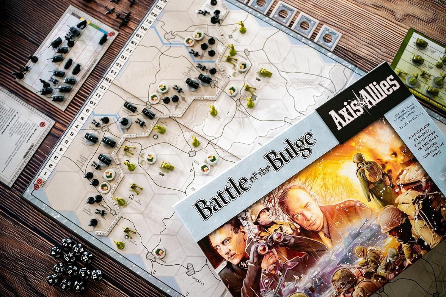 imageRenegade Games Axis ampamp Allies Battle of The Bulge WWII Strategy Board Game Germany Or USA ampamp UK Miniatures War Game Ages 14 2 Players 4hrs