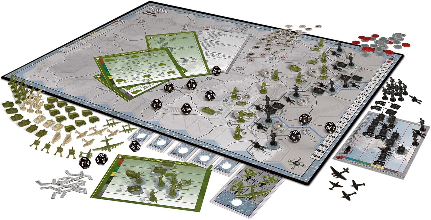 imageRenegade Games Axis ampamp Allies Battle of The Bulge WWII Strategy Board Game Germany Or USA ampamp UK Miniatures War Game Ages 14 2 Players 4hrs