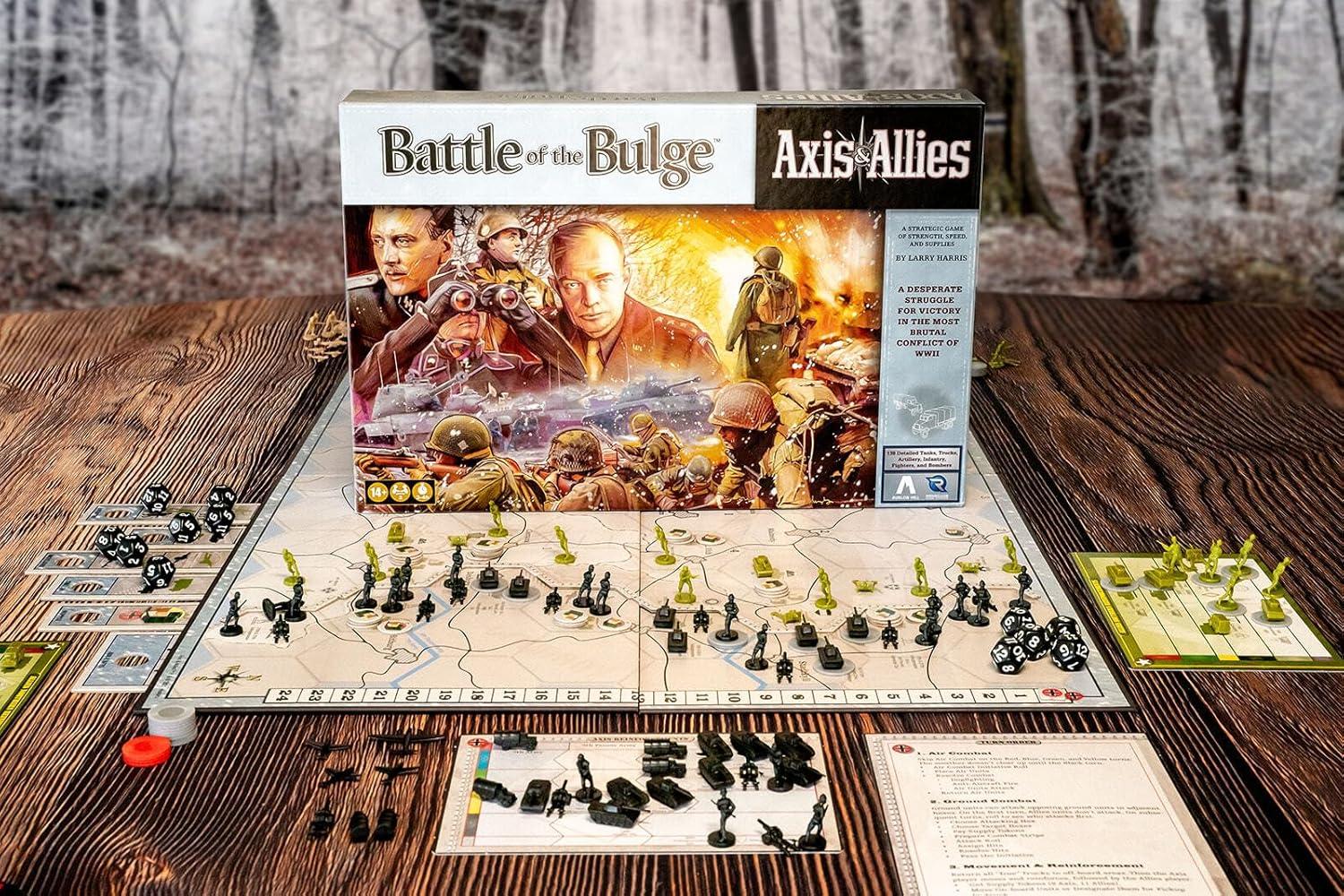 imageRenegade Games Axis ampamp Allies Battle of The Bulge WWII Strategy Board Game Germany Or USA ampamp UK Miniatures War Game Ages 14 2 Players 4hrs