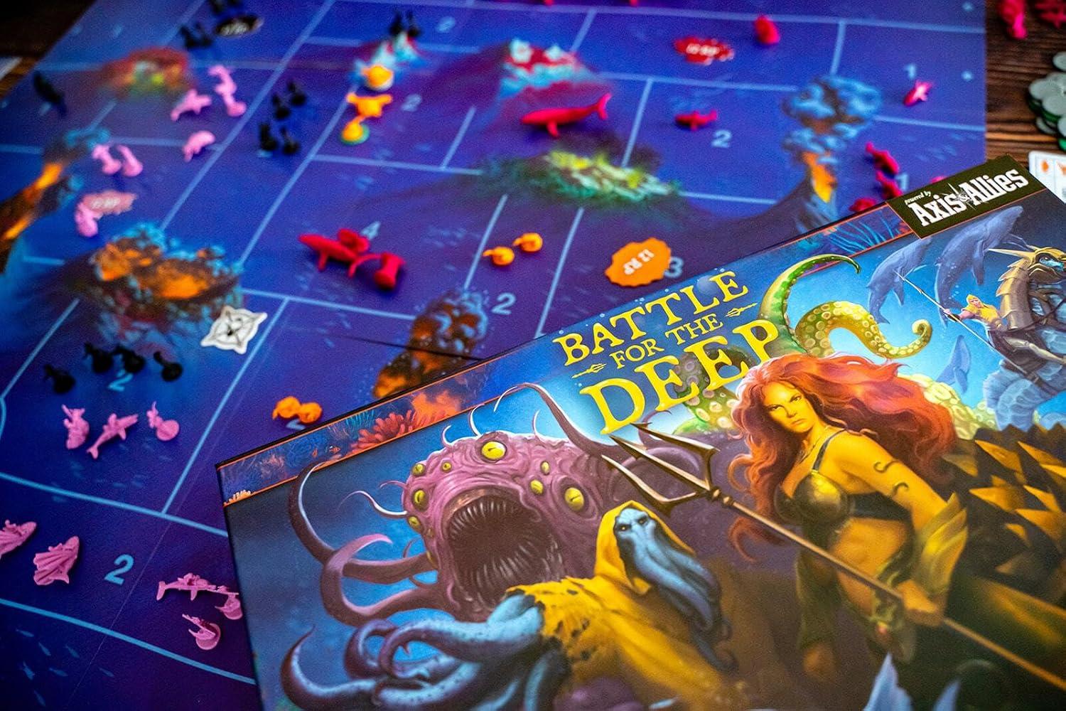 imageRenegade Games Battle for The Deep Powered by Axis ampamp Allies Board Game Underwater Setting Aquatic Factions 2v2 Ages 14 24 Players 90 Min