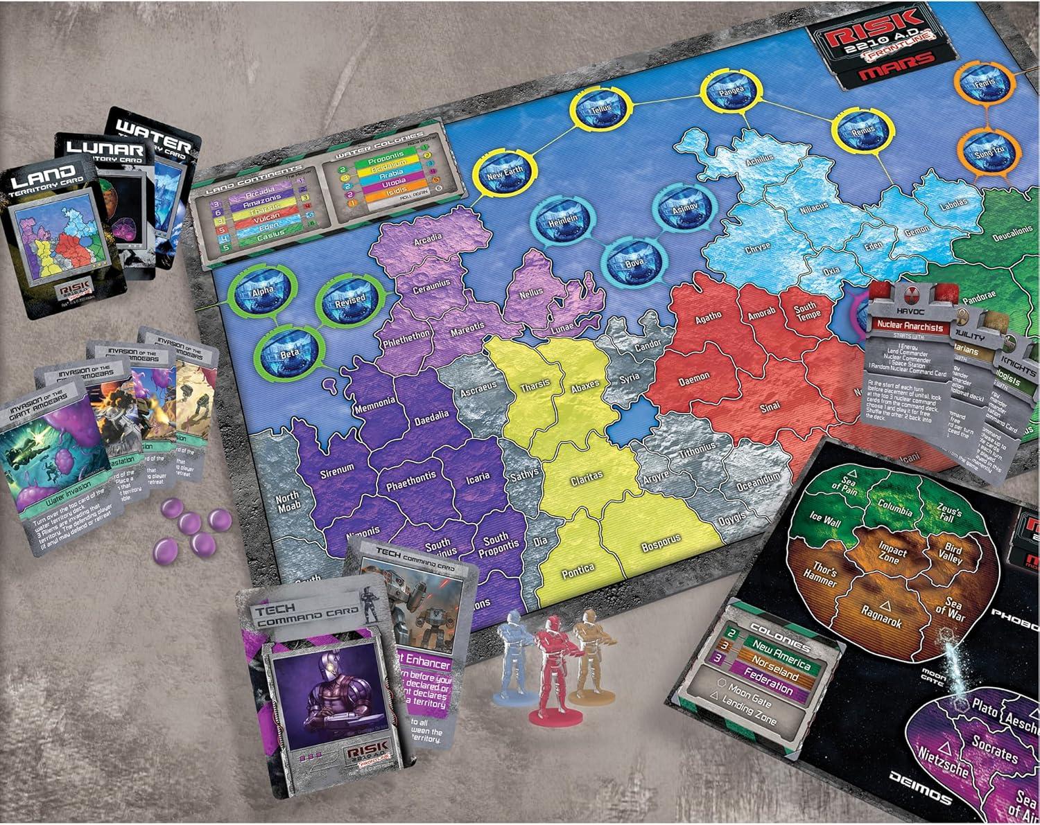 imageRenegade Games Risk 2210 AD Frontline Expansion Take The Battle to Mars Tournament Modules Asymmetric Factions Ages 10 25 Players 4 Hrs