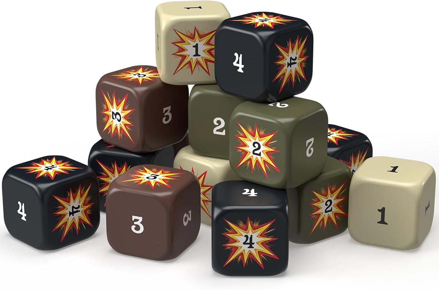 imageRenegade Games Studio Axis ampamp Allies Hit Dice 72 Dice in 4 Styles 16mm Military Style Duffel Carry Bag Strategy Board Game Accessory ampamp Upgrade