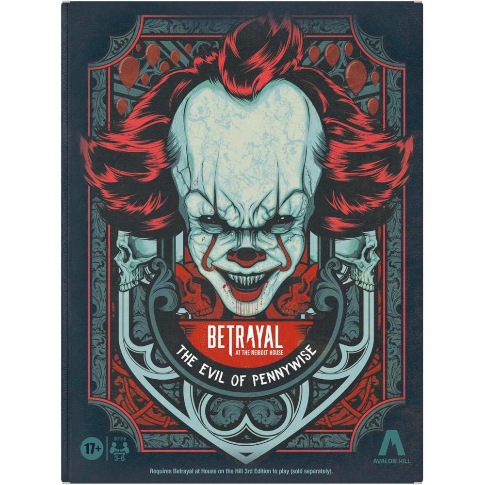 imageAvalon Hill Betrayal at The Neibolt House The Evil of Pennywise Expansion Ages 17 36 Players