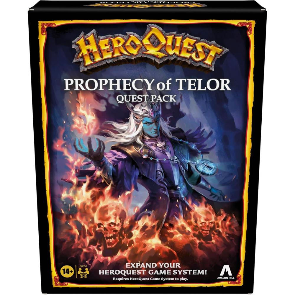 imageAvalon Hill HeroQuest Prophecy of Telor Quest Pack Requires HeroQuest Game System to Play Dungeon Crawler Games Ages 14 25 Players Strategy GamesThematic