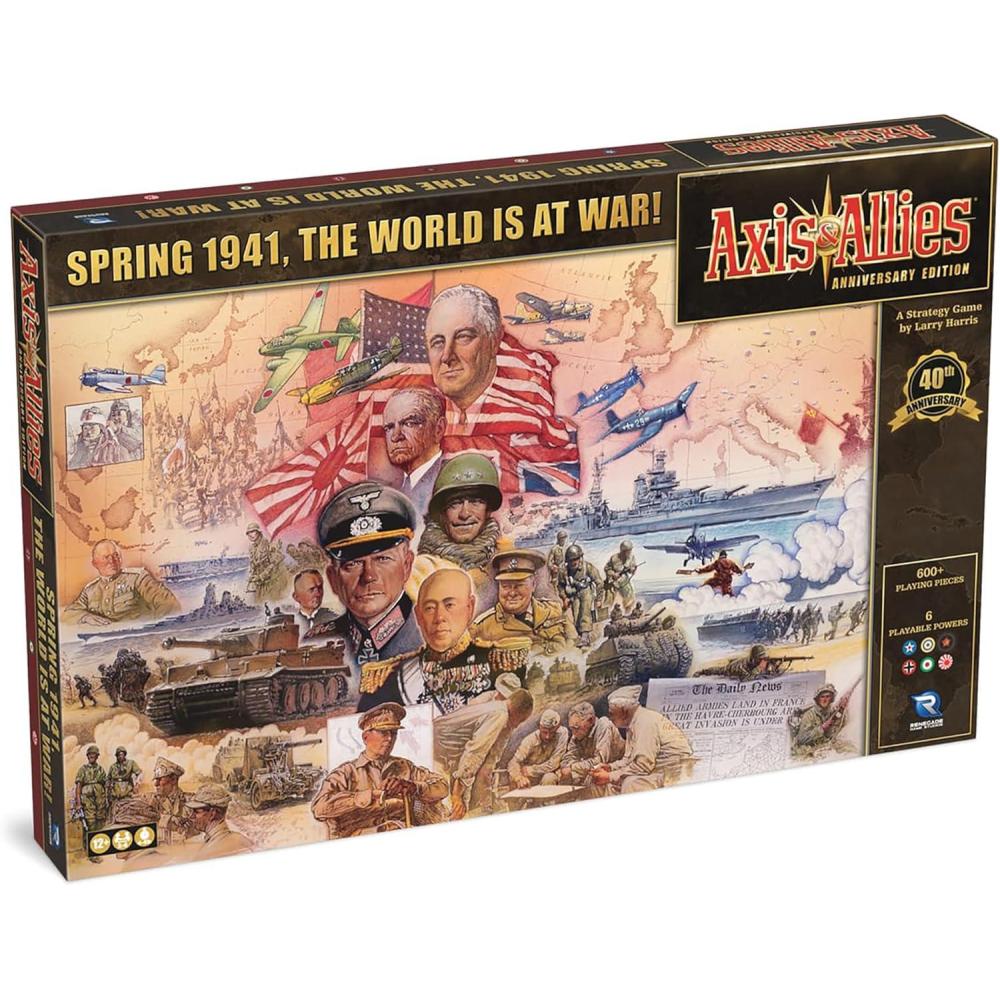 imageAxis ampamp Allies Anniversary Edition 26 Players Ages 12 40th Anniversary Deluxe Edition Over 600 Plastic Miniatures Huge 24quot by 46quot Game Board and New Cruiser Units