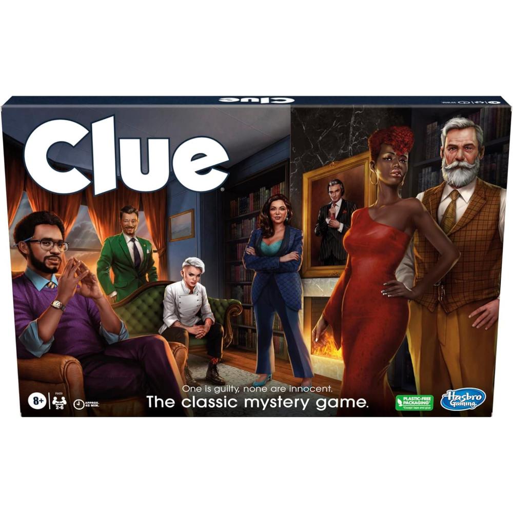 imageClue Board Game for Ages 8 and Up Reimagined Clue Game for 26 Players Mystery Detective Family Games for Kids and Adults