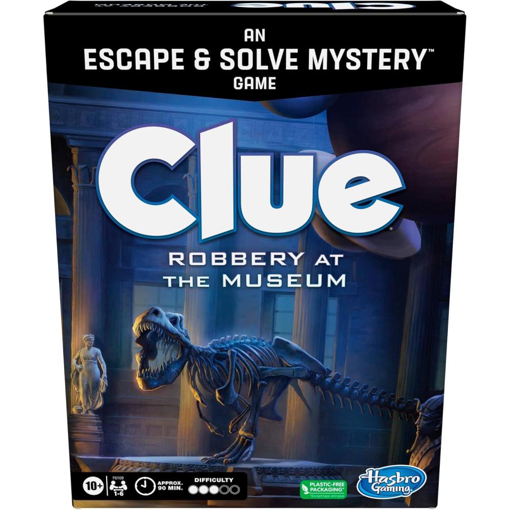 imageClue Escape The Illusionists Club Board Game Escape Room Family Game 1Time Solve Mystery Ages 10 16 Players Difficulty 4 90120 Mins Amazon ExclusiveRobbery at the Museum