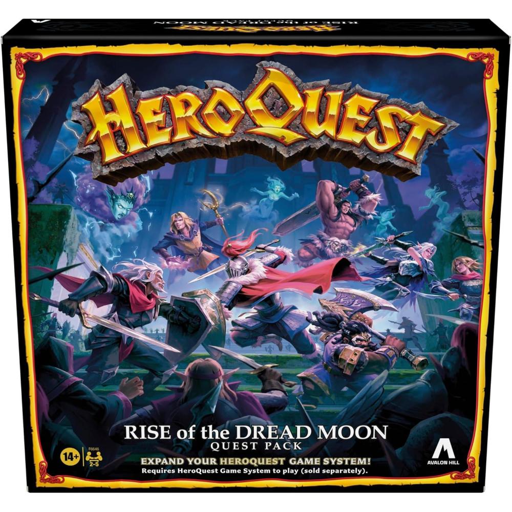 imageHeroQuest Rise of The Dread Moon Quest Pack Requires HeroQuest Game System to Play Roleplaying Games for 25 Players Ages 14