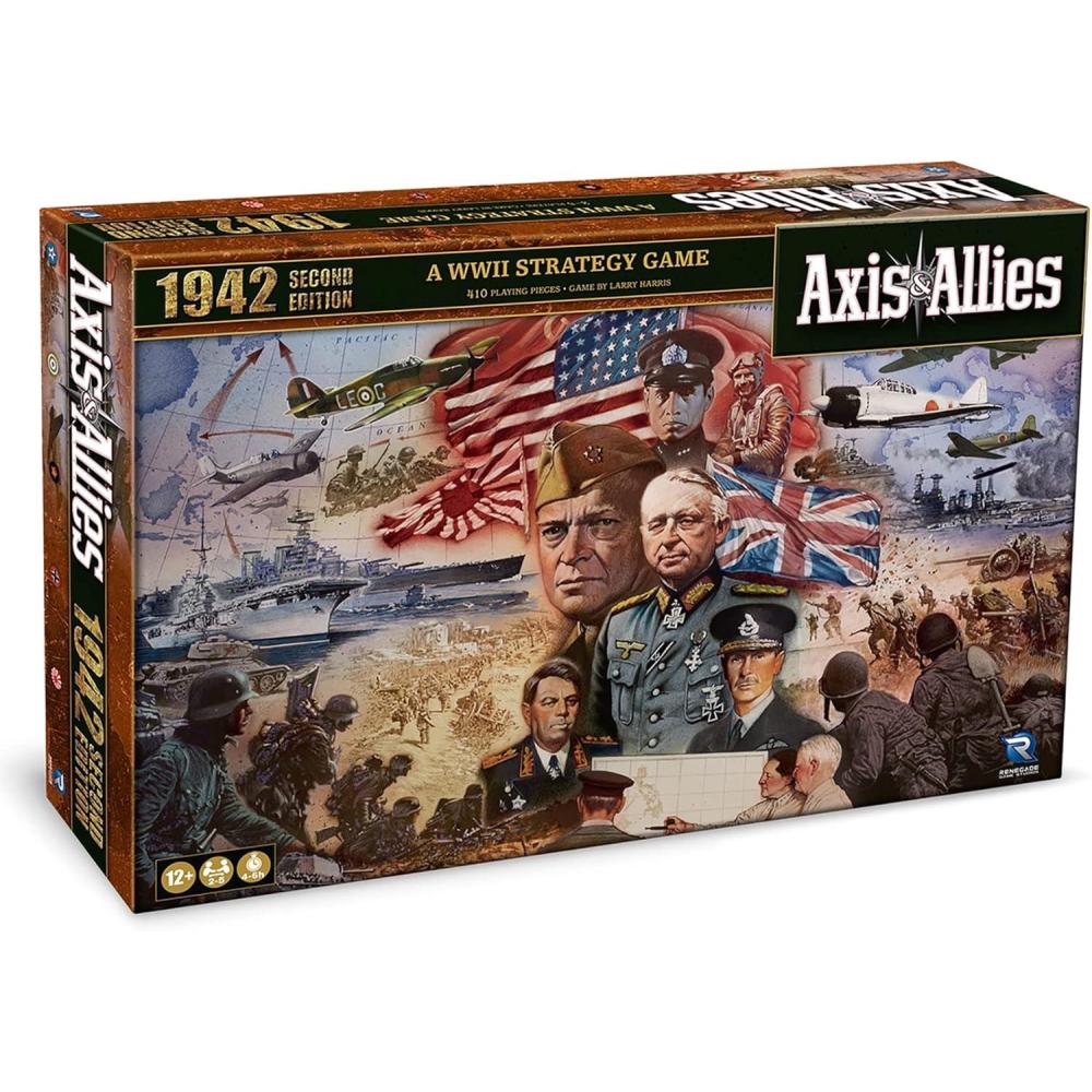 imageRenegade Game Studios Axis ampamp Allies 1942 Second Edition WWII War Miniatures Strategy Board Game Renegade Ages 12 25 Players 34 Hrs