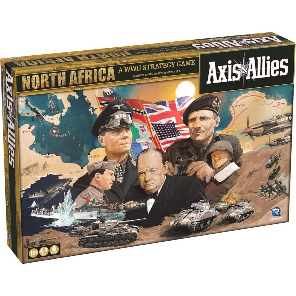 imageRenegade Game Studios Axis ampamp Allies North Africa 24 Players Ages 12 3 Hours Playing time New Setting for Axis ampamp Allies Over 250 Plastic Miniatures