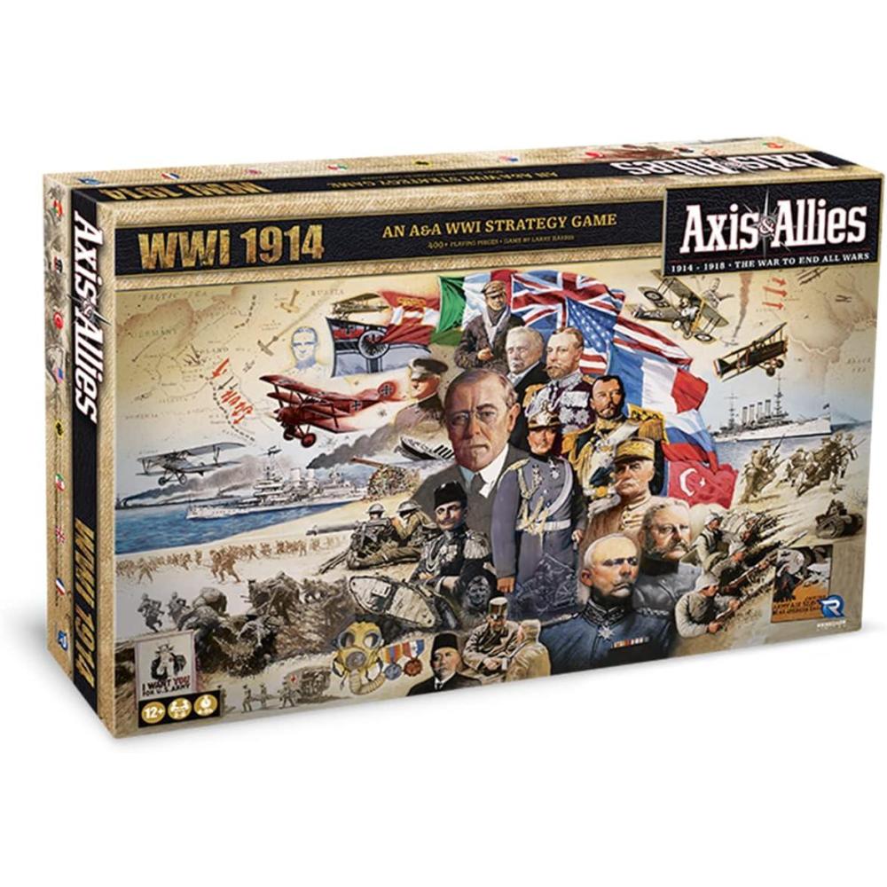 imageRenegade Game Studios Axis ampamp Allies WWI 1914 A Strategic War Board Game for 28 Players Ages 14 and up Intense Strategy Gameplay 4 to 6 Hour Play Time