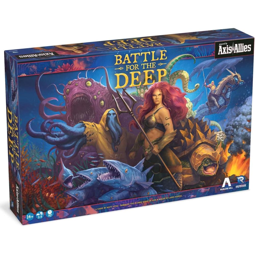imageRenegade Games Battle for The Deep Powered by Axis ampamp Allies Board Game Underwater Setting Aquatic Factions 2v2 Ages 14 24 Players 90 Min