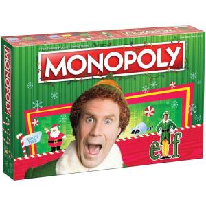 Monopoly Elf | Based on Christmas Comedy Film Elf | Collectible Monopoly Game Featuring Familiar Locations and Iconic Moments | Officially Licensed Monopoly