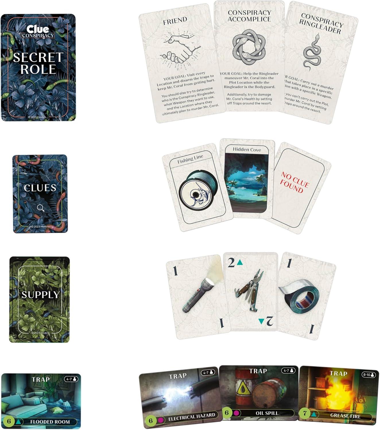 imageHasbro Gaming Clue Conspiracy Board Game for Adults and Teens Secret Role Strategy Games Ages 14 410 Players 45 Minutes Mystery ampamp Party Games