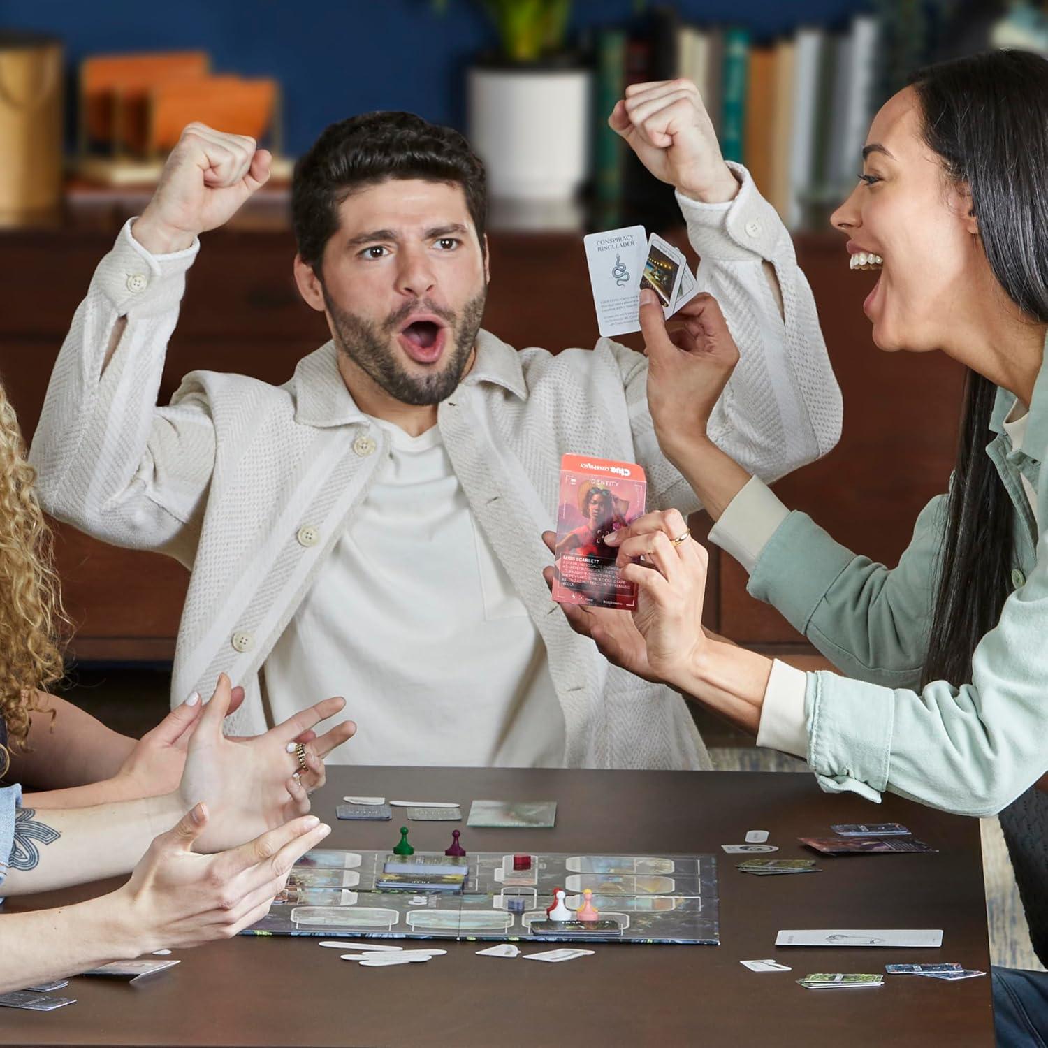 imageHasbro Gaming Clue Conspiracy Board Game for Adults and Teens Secret Role Strategy Games Ages 14 410 Players 45 Minutes Mystery ampamp Party Games