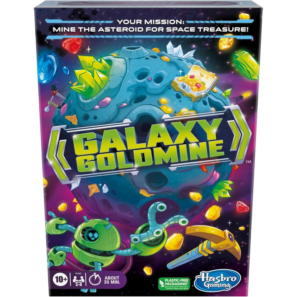 imageHasbro Gaming Galaxy Goldmine Game Family Strategy Card Games for Kids Ages 10 Teens and Adults 26 Players Fun Family Card Games FamilyFriendly Party Games