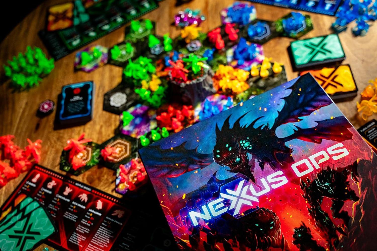 imageRenegade Game Studios Nexus Ops Strategy Board Game Carry Out Secret Missions ampamp Control The Mines to Collect Rubium Ages 14 24 Players 90 Min