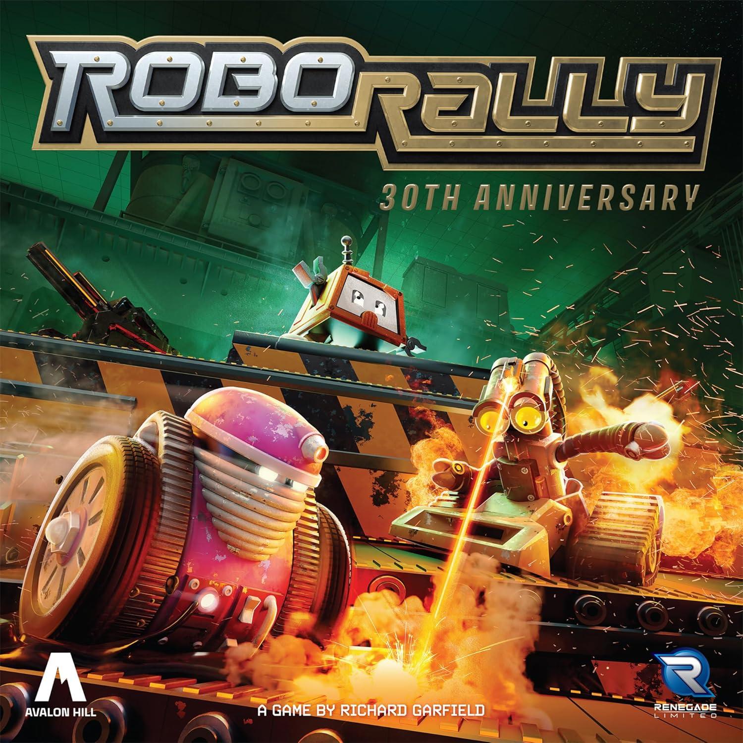 imageRenegade Game Studios Robo Rally 30th Anniversary Edition Renegade Limited Edition Deluxe Components Strategy Board Game Ages 12 28 Players