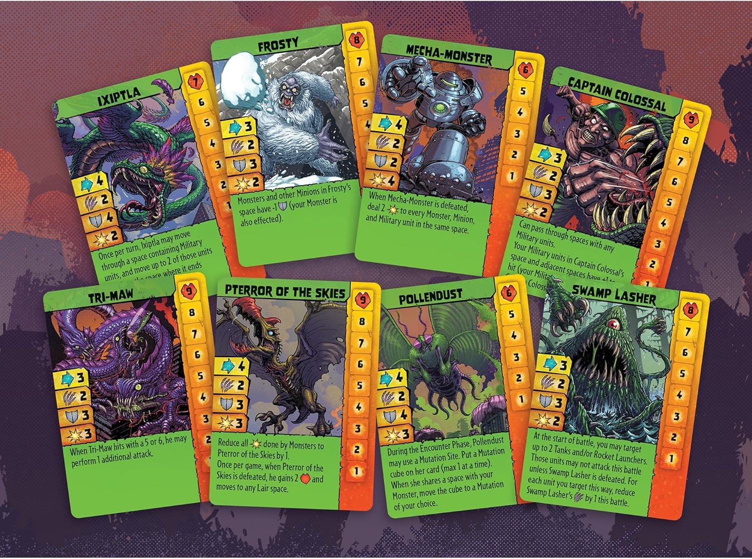 imageRenegade Games Monsters Menace The World Strategy Miniatures Board Game Control A Monster ampamp Menace The Planet to Gain Infamy Ages 14 24 Player