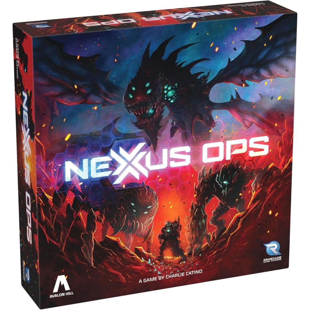 imageRenegade Game Studios Nexus Ops Strategy Board Game Carry Out Secret Missions ampamp Control The Mines to Collect Rubium Ages 14 24 Players 90 Min