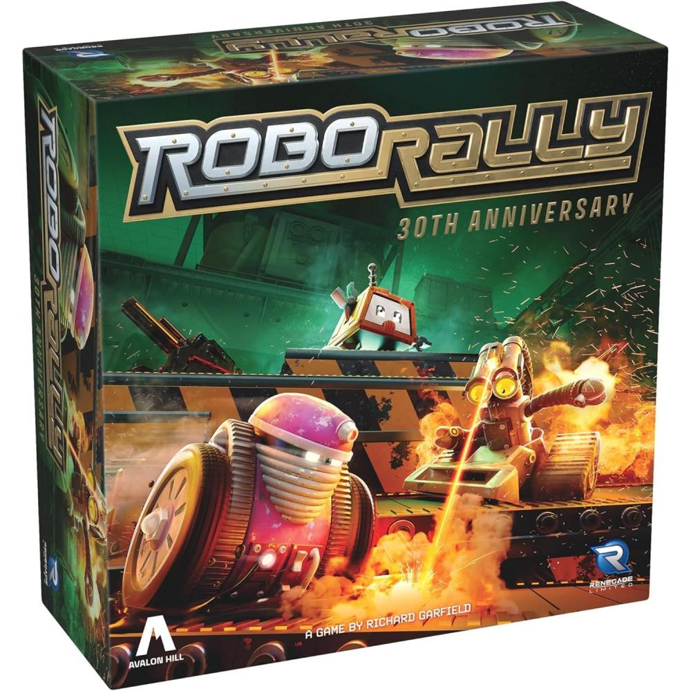 imageRenegade Game Studios Robo Rally 30th Anniversary Edition Renegade Limited Edition Deluxe Components Strategy Board Game Ages 12 28 Players