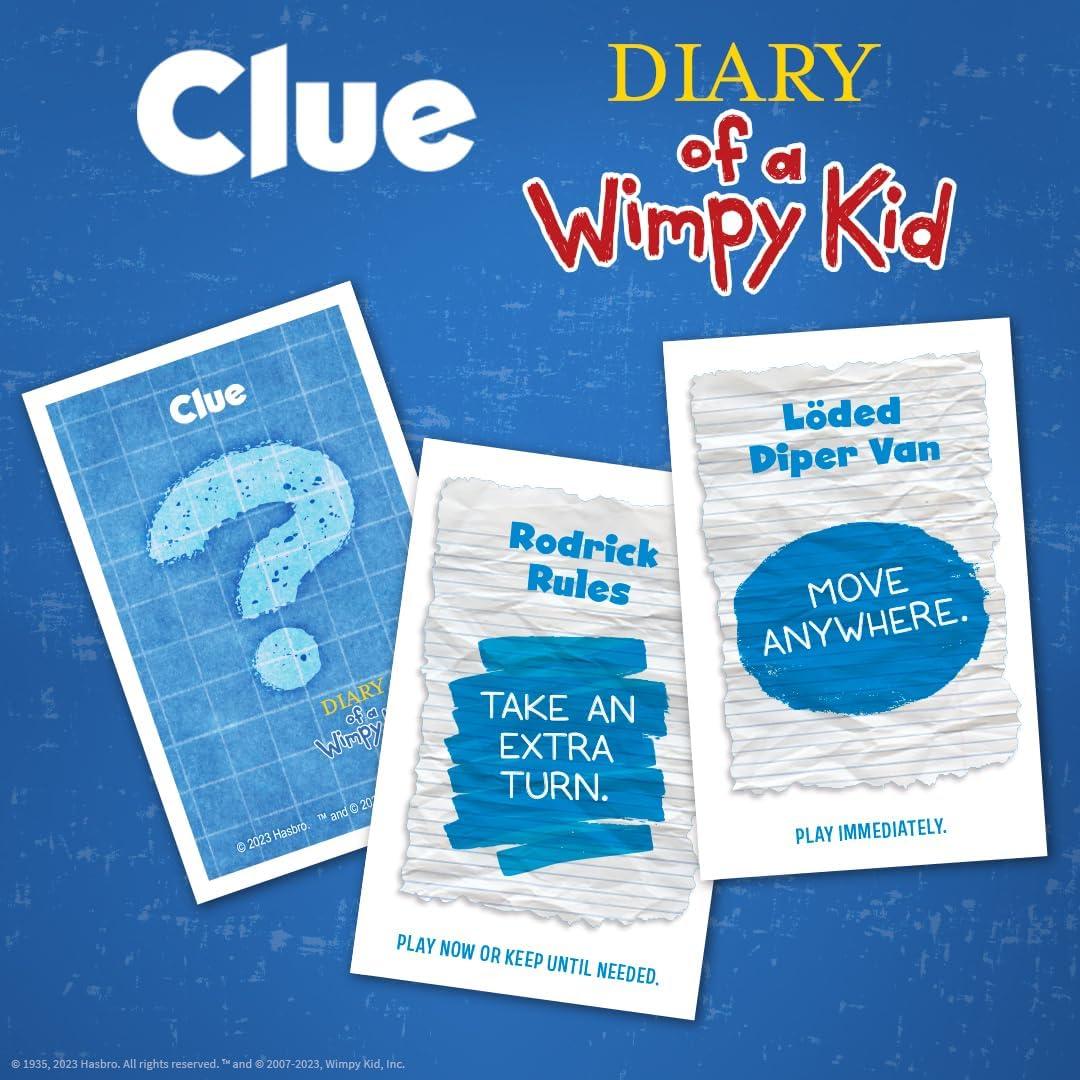 imageCLUE Diary of a Wimpy Kid Solve The Mystery in This OfficiallyLicensed Collectible Clue Game Featuring Characters ampamp Locations from The Popular Book Series Diary of a Wimpy Kid