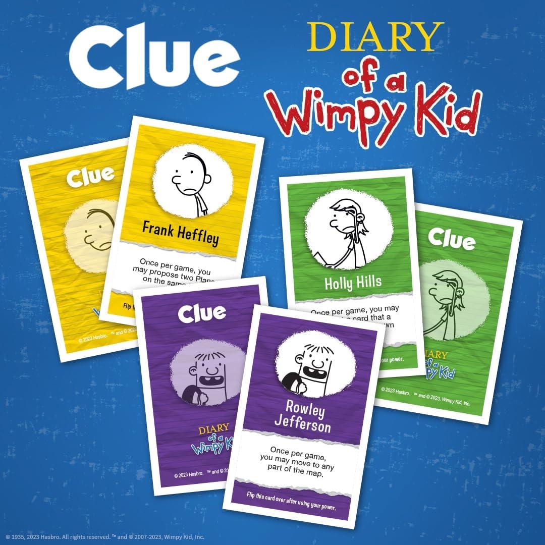 imageCLUE Diary of a Wimpy Kid Solve The Mystery in This OfficiallyLicensed Collectible Clue Game Featuring Characters ampamp Locations from The Popular Book Series Diary of a Wimpy Kid