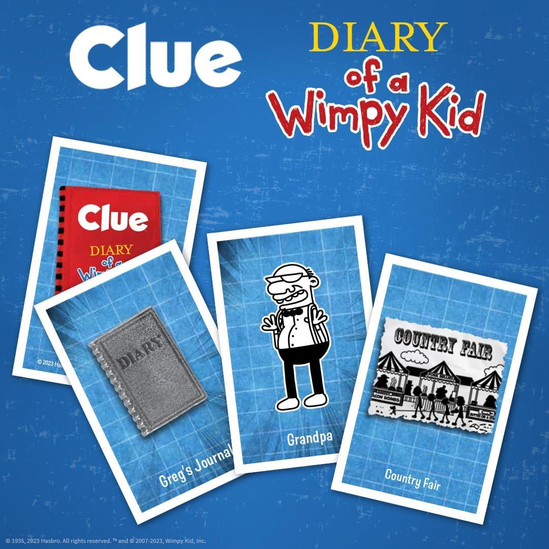 imageCLUE Diary of a Wimpy Kid Solve The Mystery in This OfficiallyLicensed Collectible Clue Game Featuring Characters ampamp Locations from The Popular Book Series Diary of a Wimpy Kid
