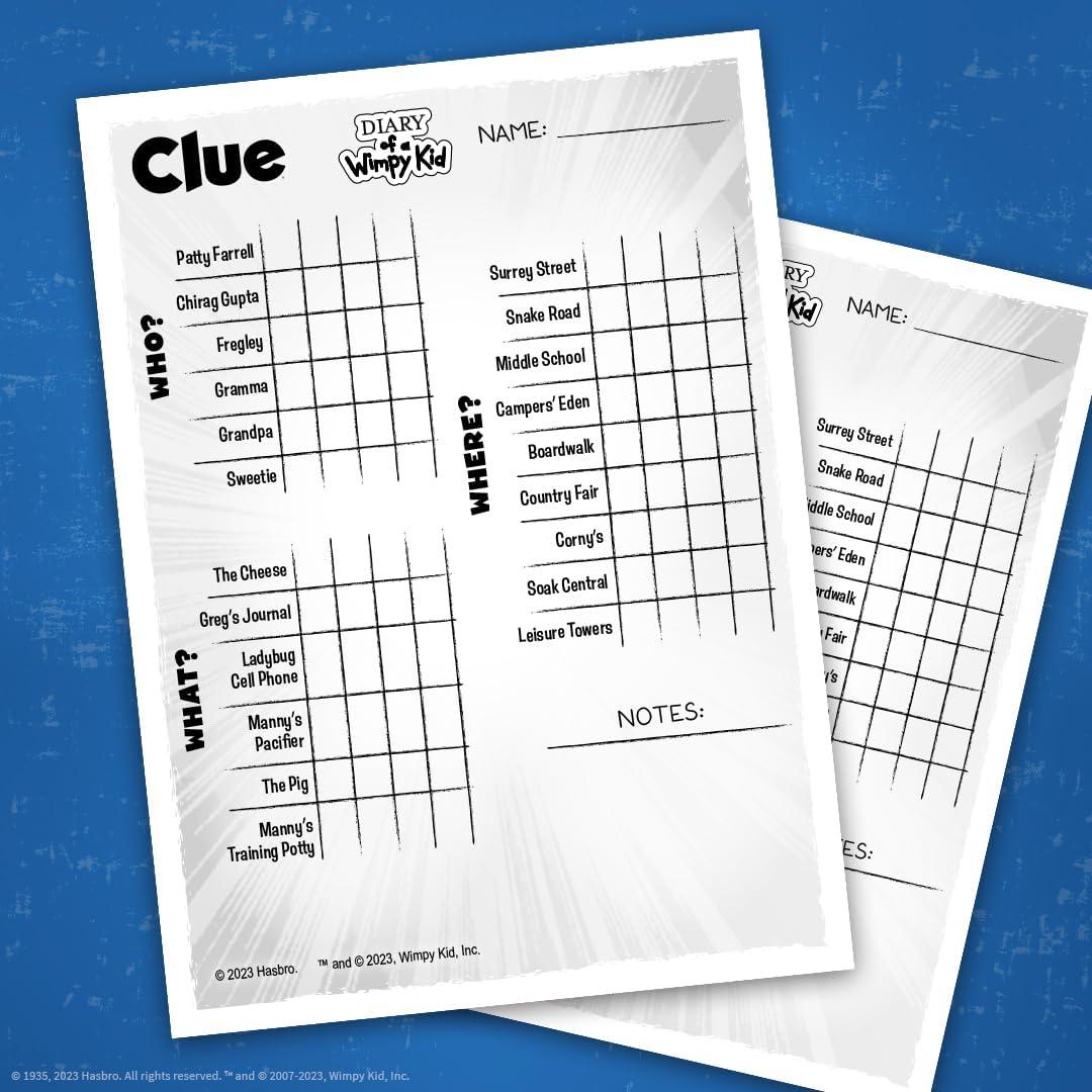 imageCLUE Diary of a Wimpy Kid Solve The Mystery in This OfficiallyLicensed Collectible Clue Game Featuring Characters ampamp Locations from The Popular Book Series Diary of a Wimpy Kid