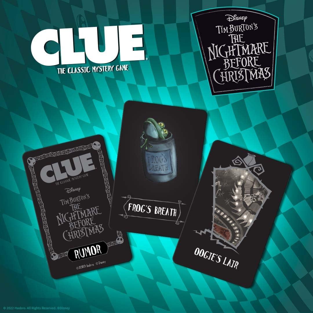imageCLUE Disney The Nightmare Before Christmas Collectible Clue Game Based on Disney Classic Film OfficiallyLicensed Game with Familiar Locations and Iconic Characters