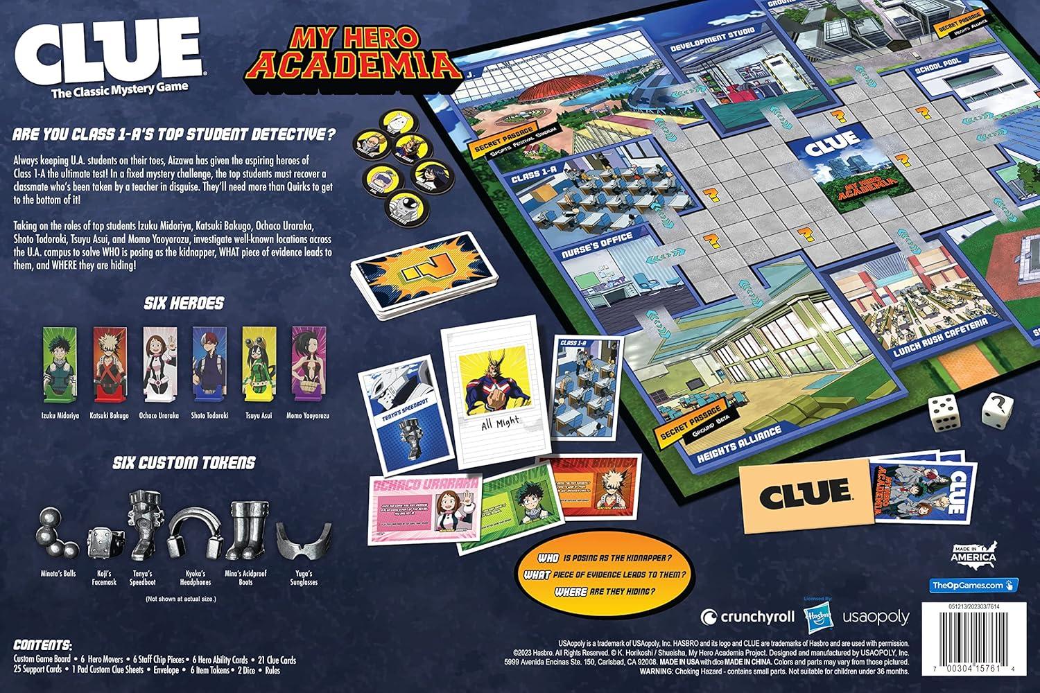 imageCLUE My Hero Academia Featuring Characters ampamp Locations from My Hero Academia OfficiallyLicensed My Hero Academia Anime TV Show Game ampamp Merchandise