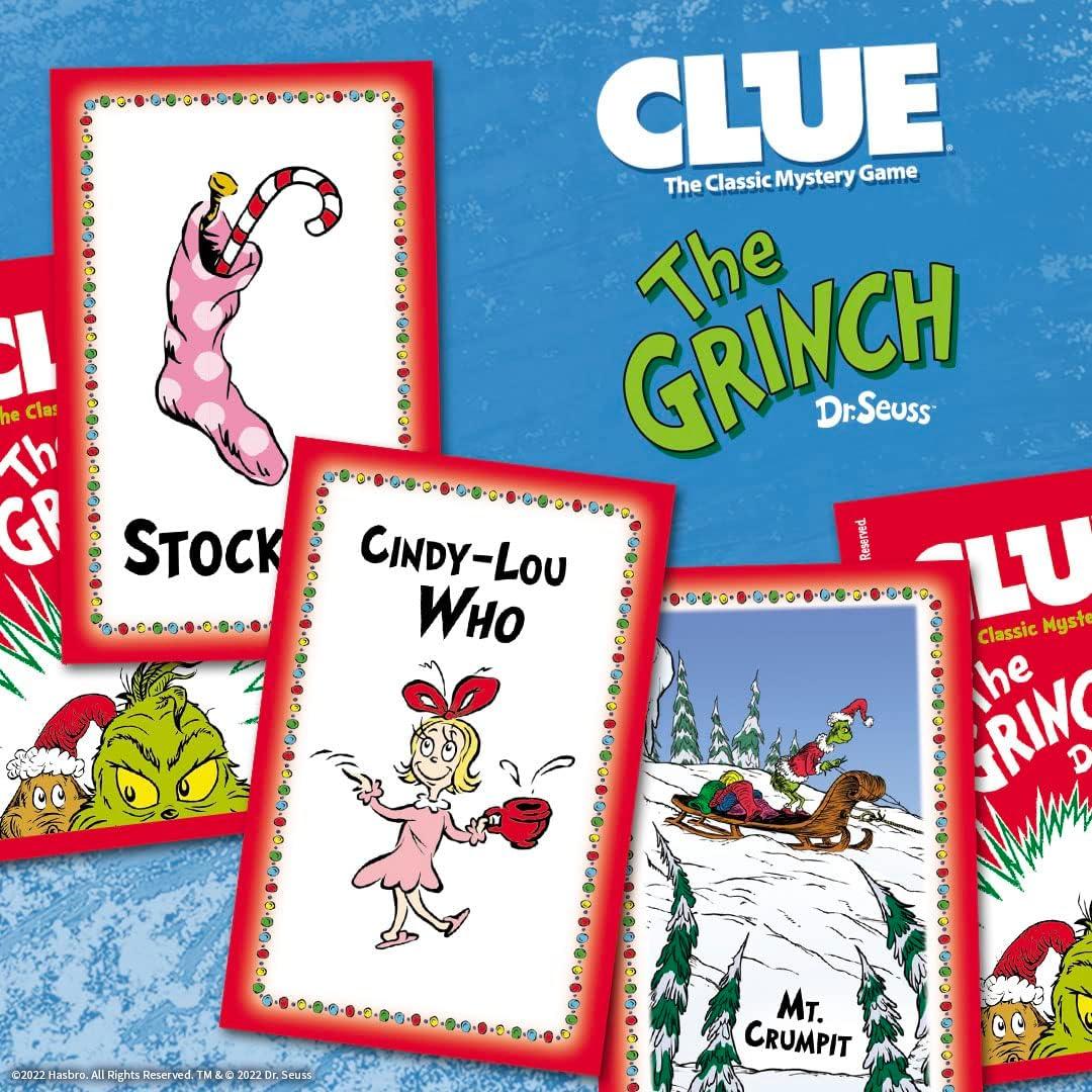 imageCLUE The Grinch Classic Mystery Board Game Solve The Holiday Theft in Whoville with CindyLou ampamp More Discover Who Where and What was Taken Officially Licensed Dr Seuss Merchandise
