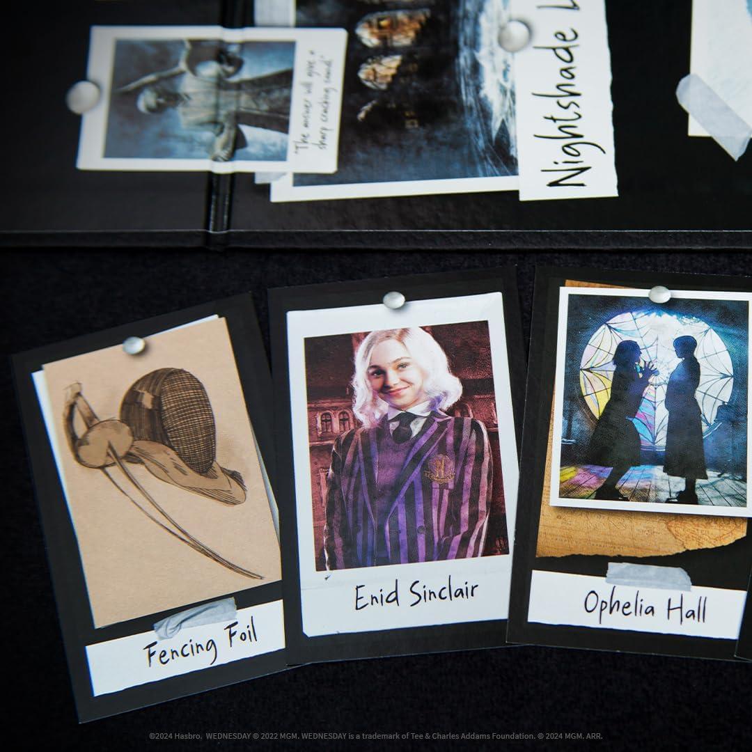 imageCLUE Wednesday Classic Board Game Inspired by The Netflix Original Series Solve The Mystery at Nevermore Academy with Friends and Family Officially Licensed Merchandise 26 Players Ages 8