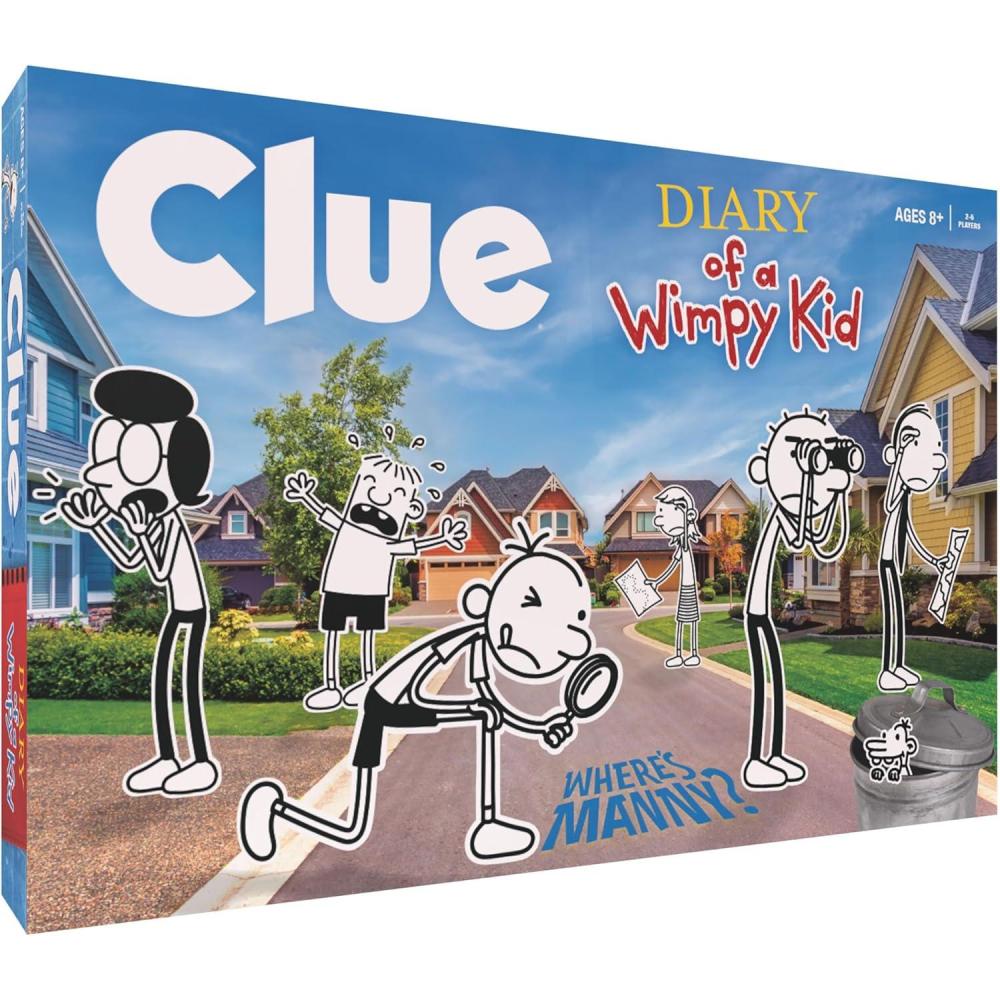imageCLUE Diary of a Wimpy Kid Solve The Mystery in This OfficiallyLicensed Collectible Clue Game Featuring Characters ampamp Locations from The Popular Book Series Diary of a Wimpy Kid