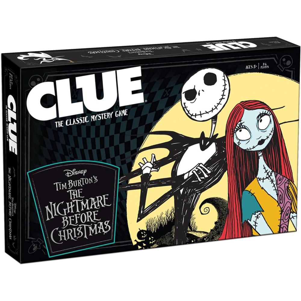 imageCLUE Disney The Nightmare Before Christmas Collectible Clue Game Based on Disney Classic Film OfficiallyLicensed Game with Familiar Locations and Iconic Characters