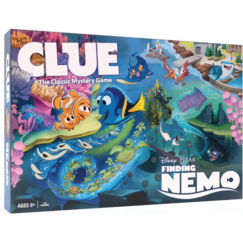 imageCLUE Finding Nemo Collectible Clue Game Based on Disney and Pixars Animated Films Great for Family Game Night OfficiallyLicensed Game with Familiar Locations and Iconic Characters