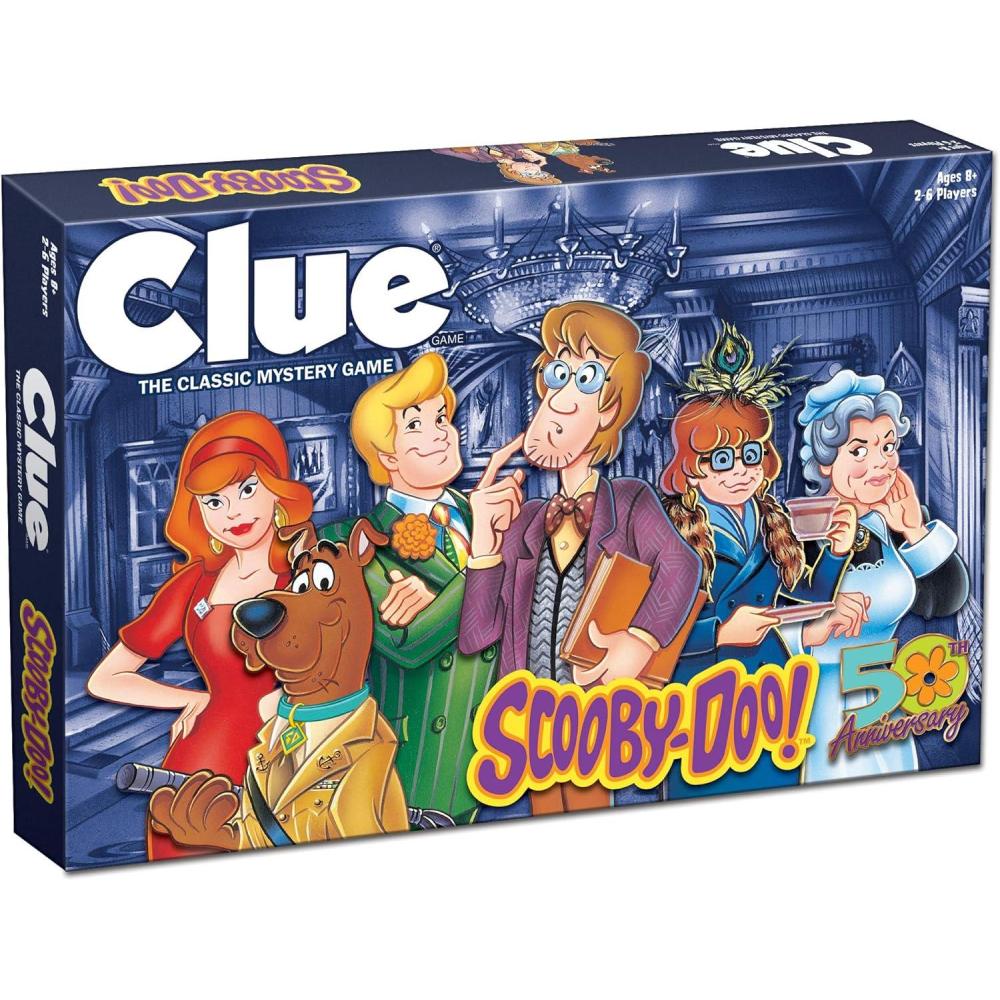 imageCLUE ScoobyDoo Board Game Official ScoobyDoo Merchandise Based on The Popular ScoobyDoo Cartoon Classic Clue Game Featuring ScoobyDoo Characters Gather The Gang and Solve The Mystery