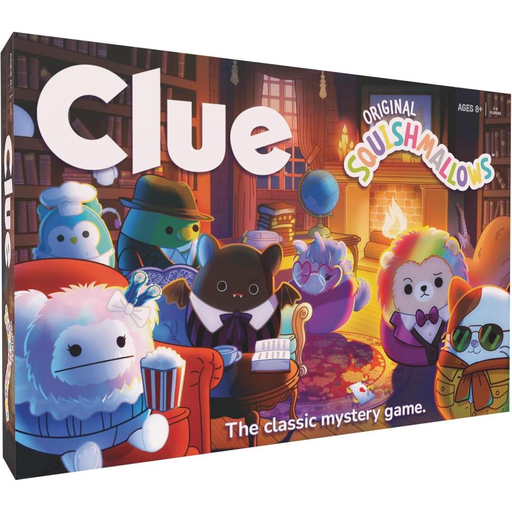 imageCLUE Squishmallows Board Game Official Squishmallows Merchandise Collectible Clue Game Featuring Cam Emily Leonard Lola and More