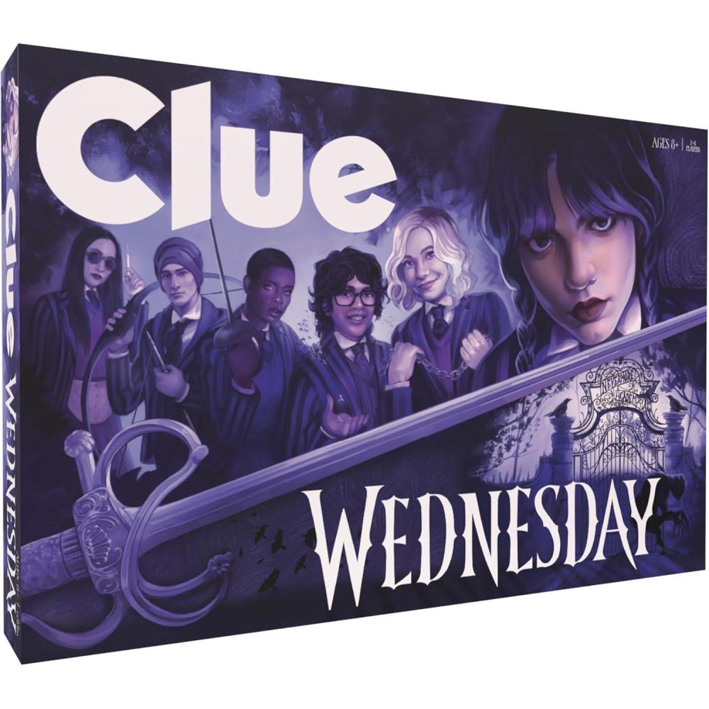 imageCLUE Wednesday Classic Board Game Inspired by The Netflix Original Series Solve The Mystery at Nevermore Academy with Friends and Family Officially Licensed Merchandise 26 Players Ages 8