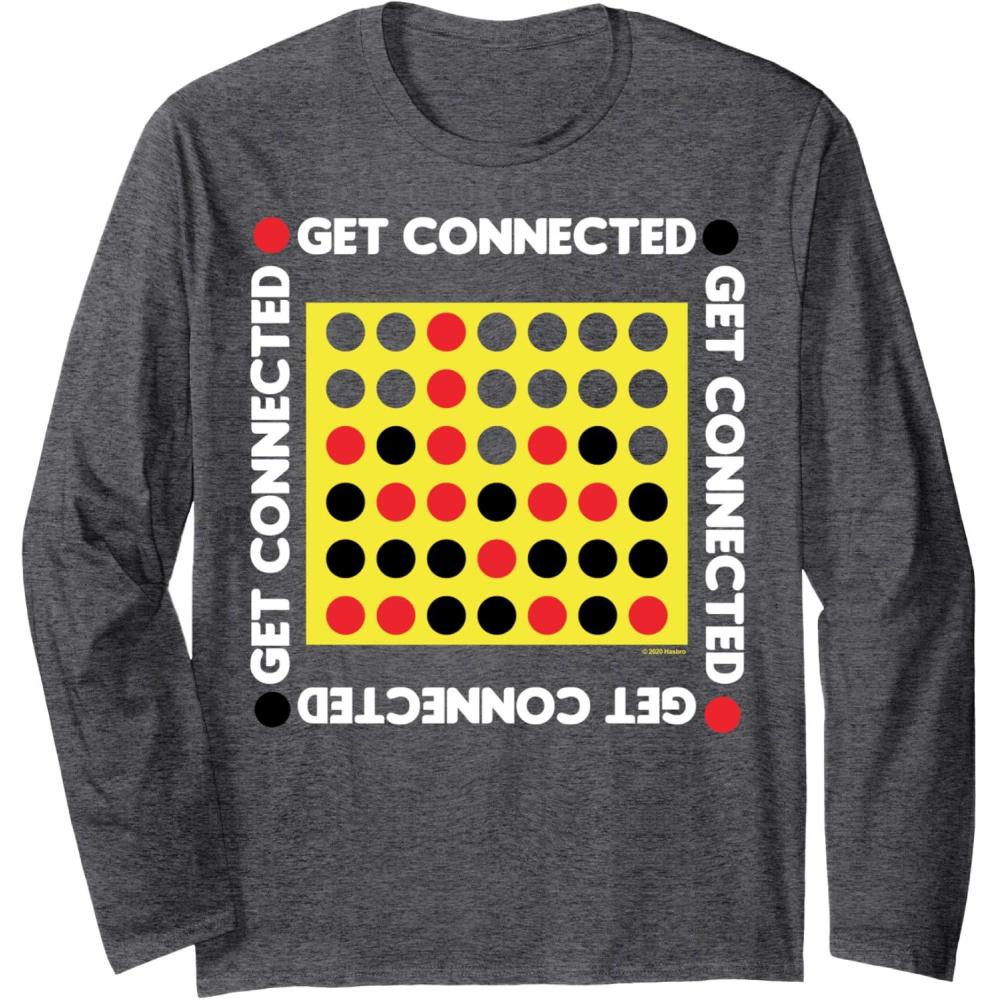 imageConnect Four Game Box Up Long Sleeve TShirtDark Heather Grey