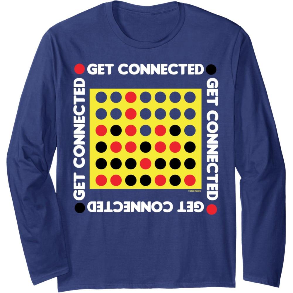 imageConnect Four Game Box Up Long Sleeve TShirtNavy Blue