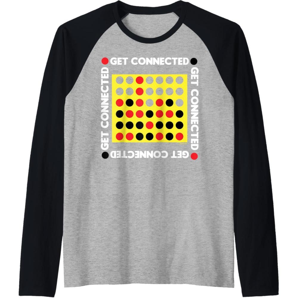 imageConnect Four Game Box Up Raglan Baseball TeeBlackAthletic Heather