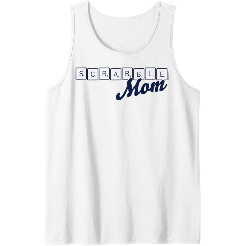 imageScrabble Mothers Day Mom Tiles Logo Tank TopWhite