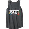 Not Sorry Logo Tank Top(Dark Heather Grey)