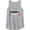 Not Sorry Logo Tank Top(Heather Grey)