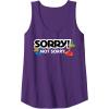 Not Sorry Logo Tank Top(Purple)