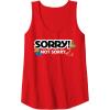 Not Sorry Logo Tank Top(Red)