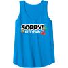 Not Sorry Logo Tank Top(Sapphire Blue)